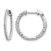 Diamond In/Out Hoop Earrings