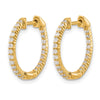 Diamond In/Out Hoop Earrings