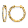 Diamond In/Out Hoop Earrings