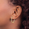 Diamond In/Out Hinged Hoop Earrings