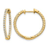 Diamond In/Out Hinged Hoop Earrings