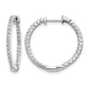 Diamond In/Out Hinged Hoop Earrings