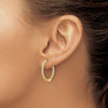 Diamond In/Out Hinged Hoop Earrings