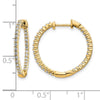 Diamond In/Out Hinged Hoop Earrings