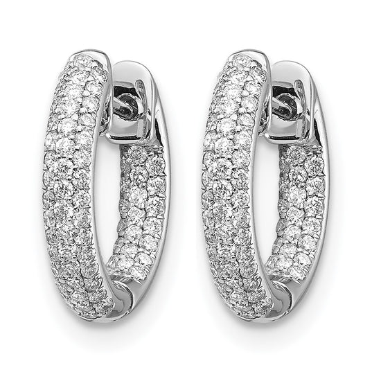 Diamond Hinged Hoop Earrings