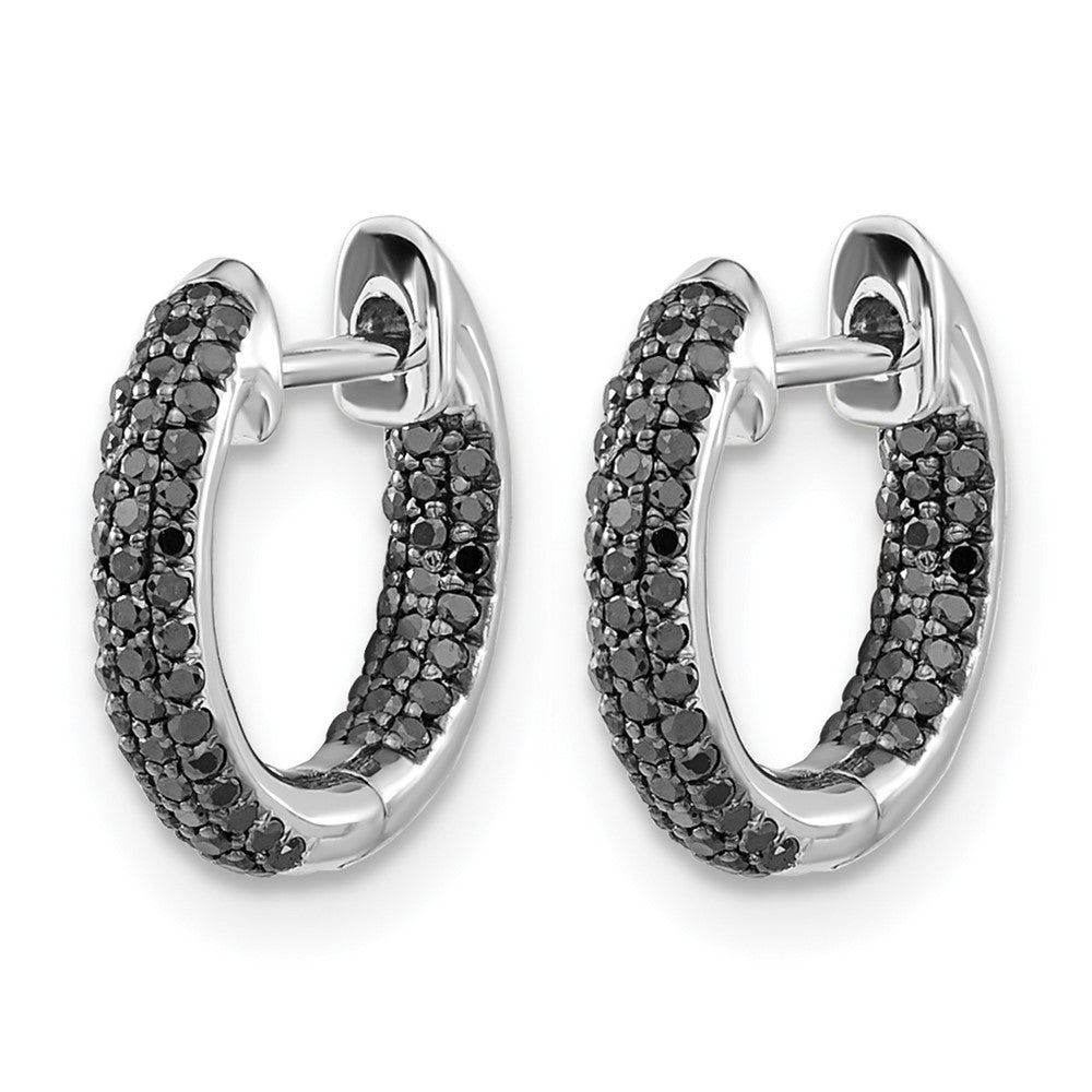 Diamond Hinged Hoop Earrings
