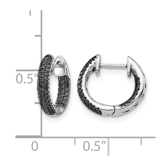 Diamond Hinged Hoop Earrings