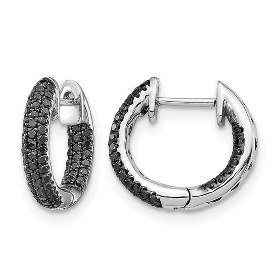Diamond Hinged Hoop Earrings