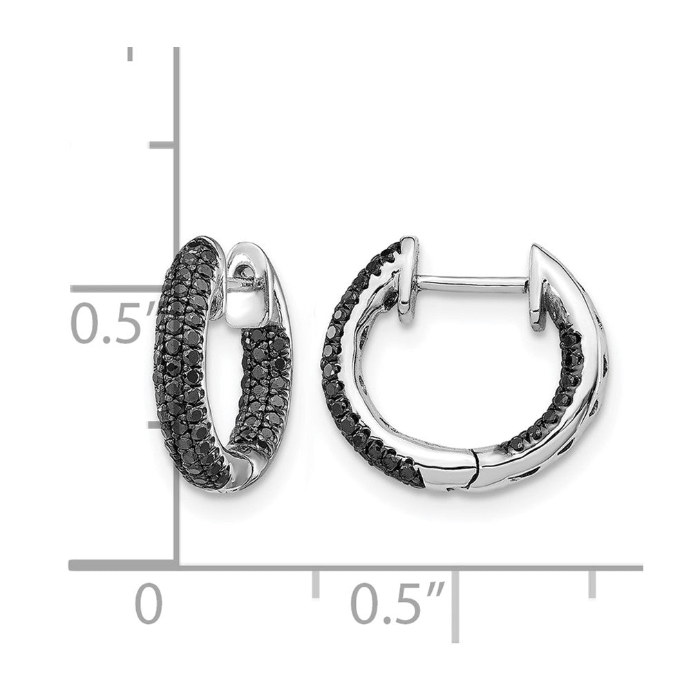 Diamond Hinged Hoop Earrings