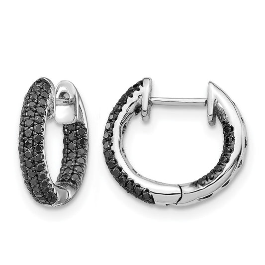 Diamond Hinged Hoop Earrings