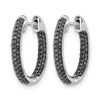 Gold Diamond Hinged Hoop Earrings