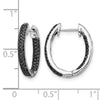 Gold Diamond Hinged Hoop Earrings