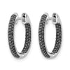 Gold Diamond Hinged Hoop Earrings