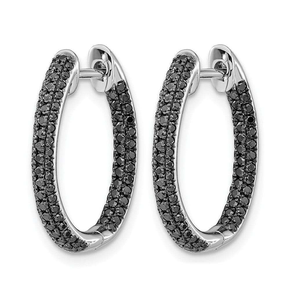 Gold Diamond Hinged Hoop Earrings