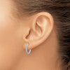 Gold Diamond Hinged Hoop Earrings