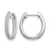Gold Diamond Hinged Hoop Earrings