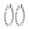 Diamond In/Out Hinged Hoop Earrings