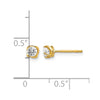 14k 1/3 carat Diamond Post Earrings