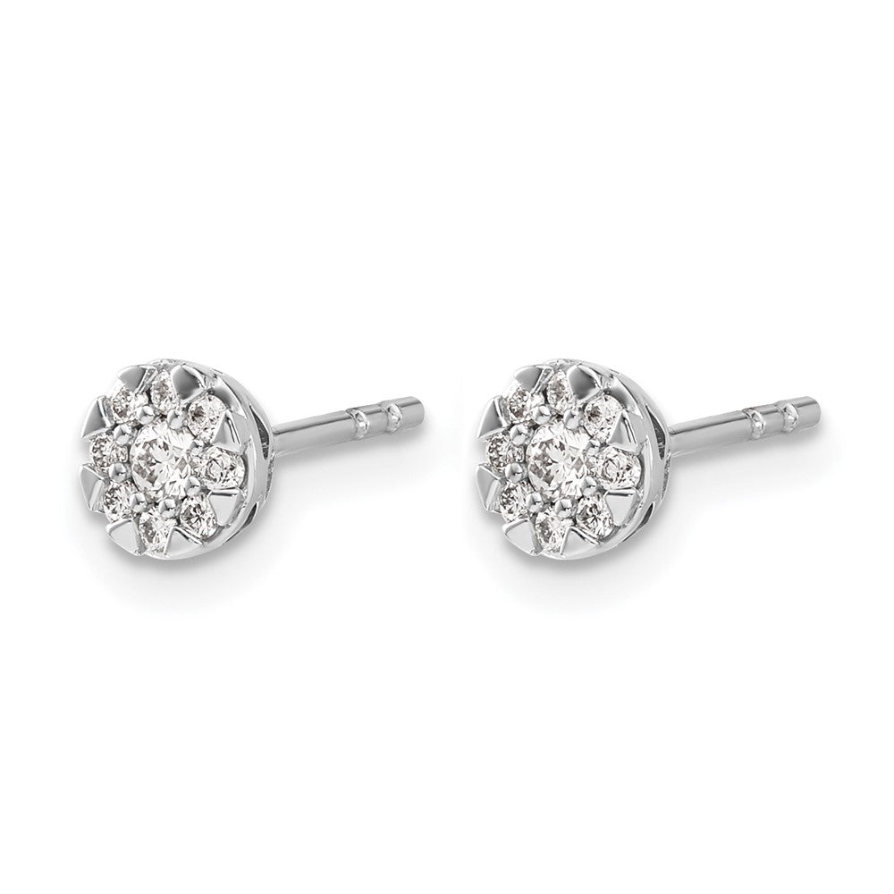 Diamond Cluster Post Earrings