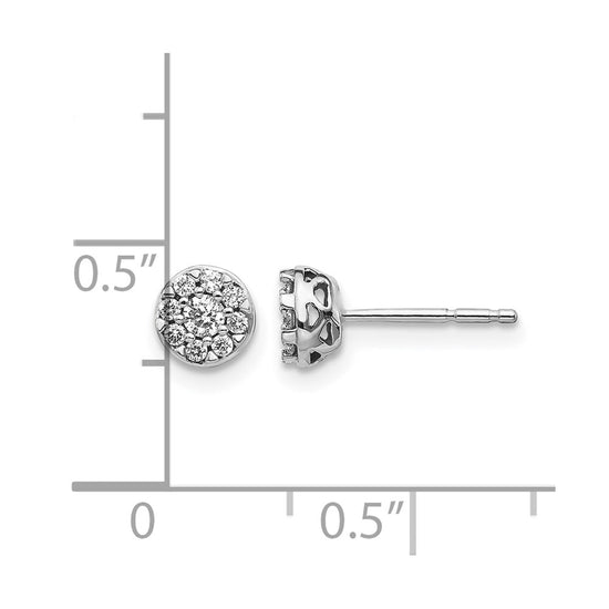 Diamond Cluster Post Earrings