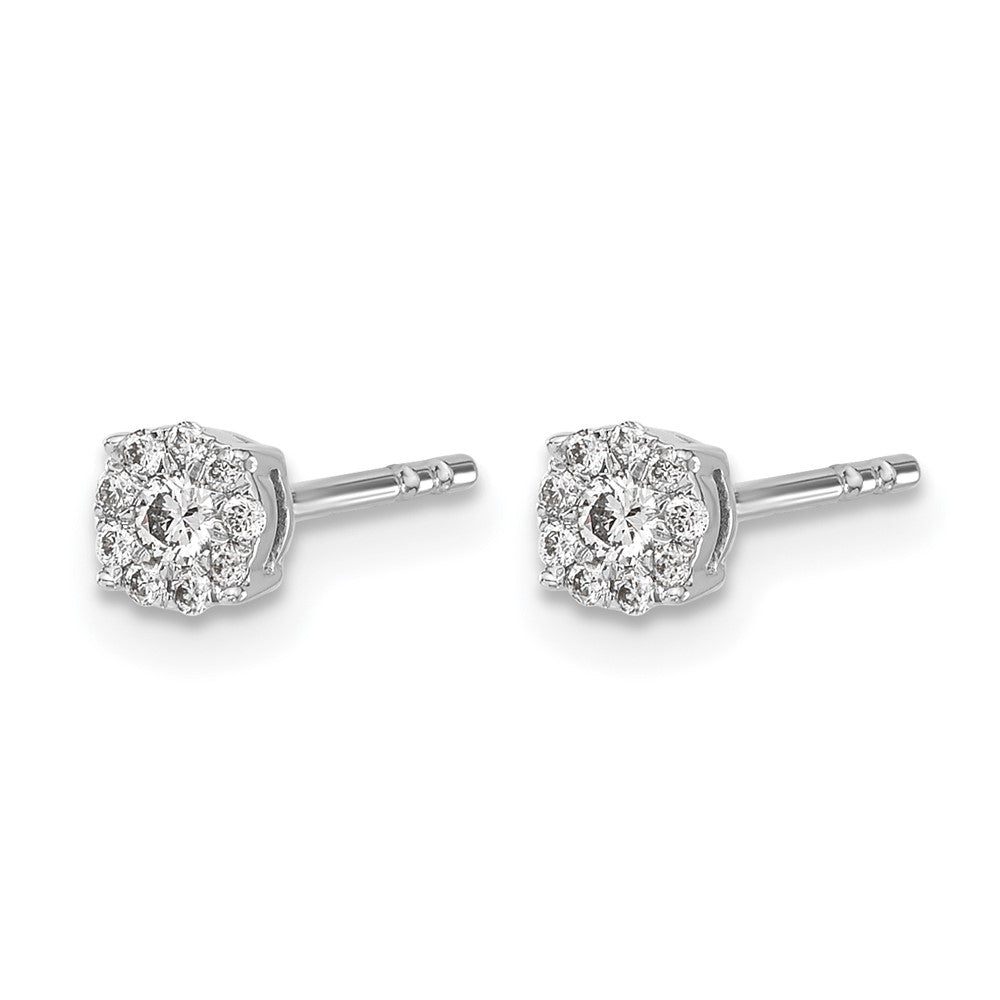Diamond Cluster Post Earrings