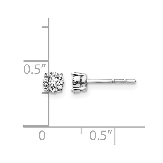 Diamond Cluster Post Earrings