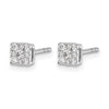 Diamond Cluster Post Earrings