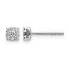Diamond Cluster Post Earrings