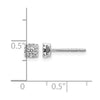 Diamond Cluster Post Earrings