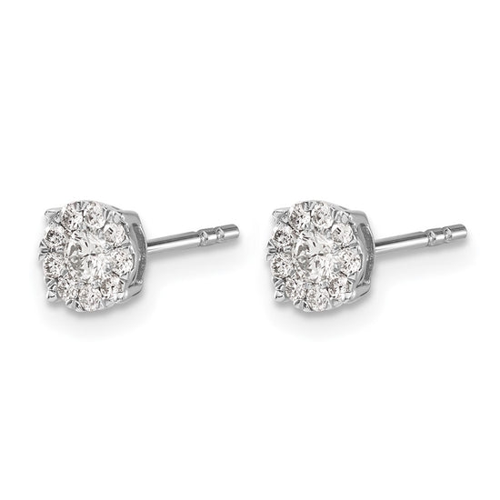 Diamond Cluster Post Earrings
