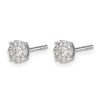 Diamond Cluster Post Earrings