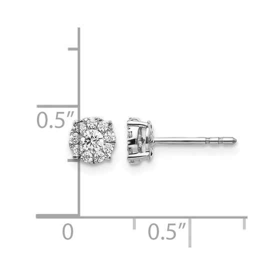Diamond Cluster Post Earrings