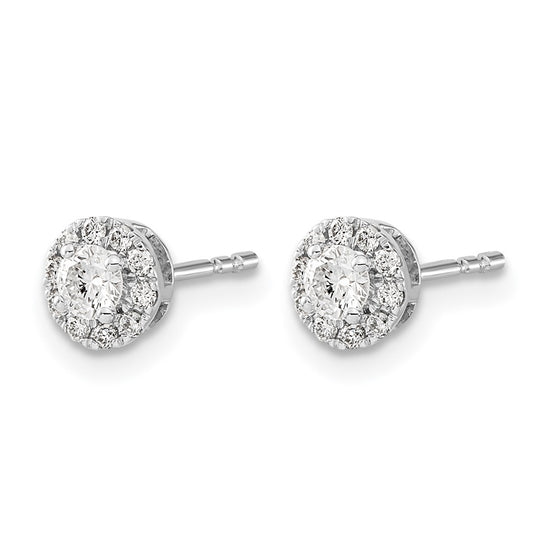 Diamond Cluster Post Earrings