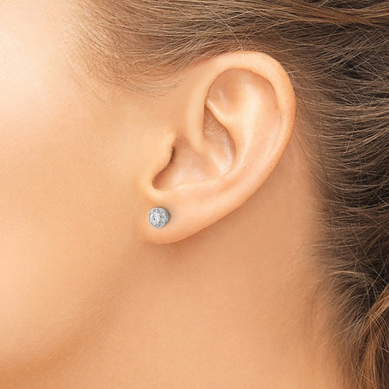 Diamond Cluster Post Earrings