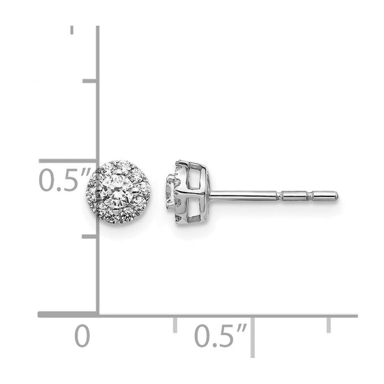 Diamond Cluster Post Earrings