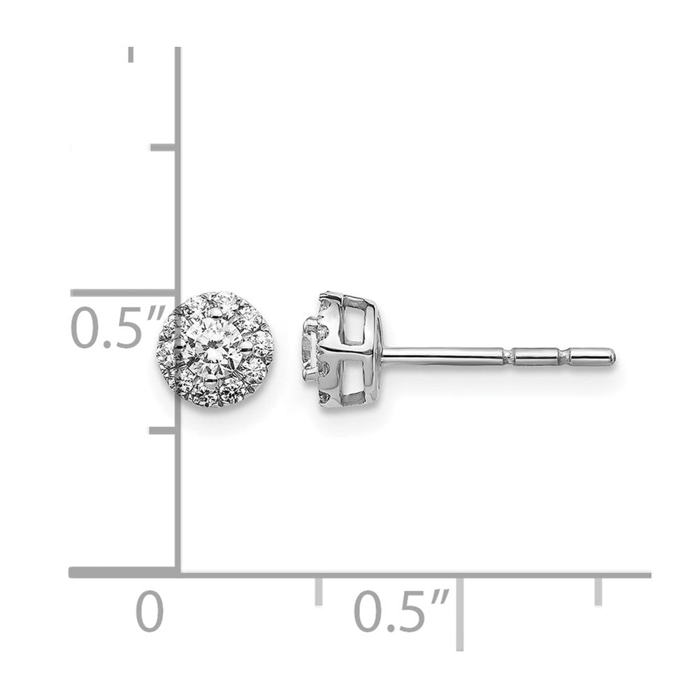 Diamond Cluster Post Earrings