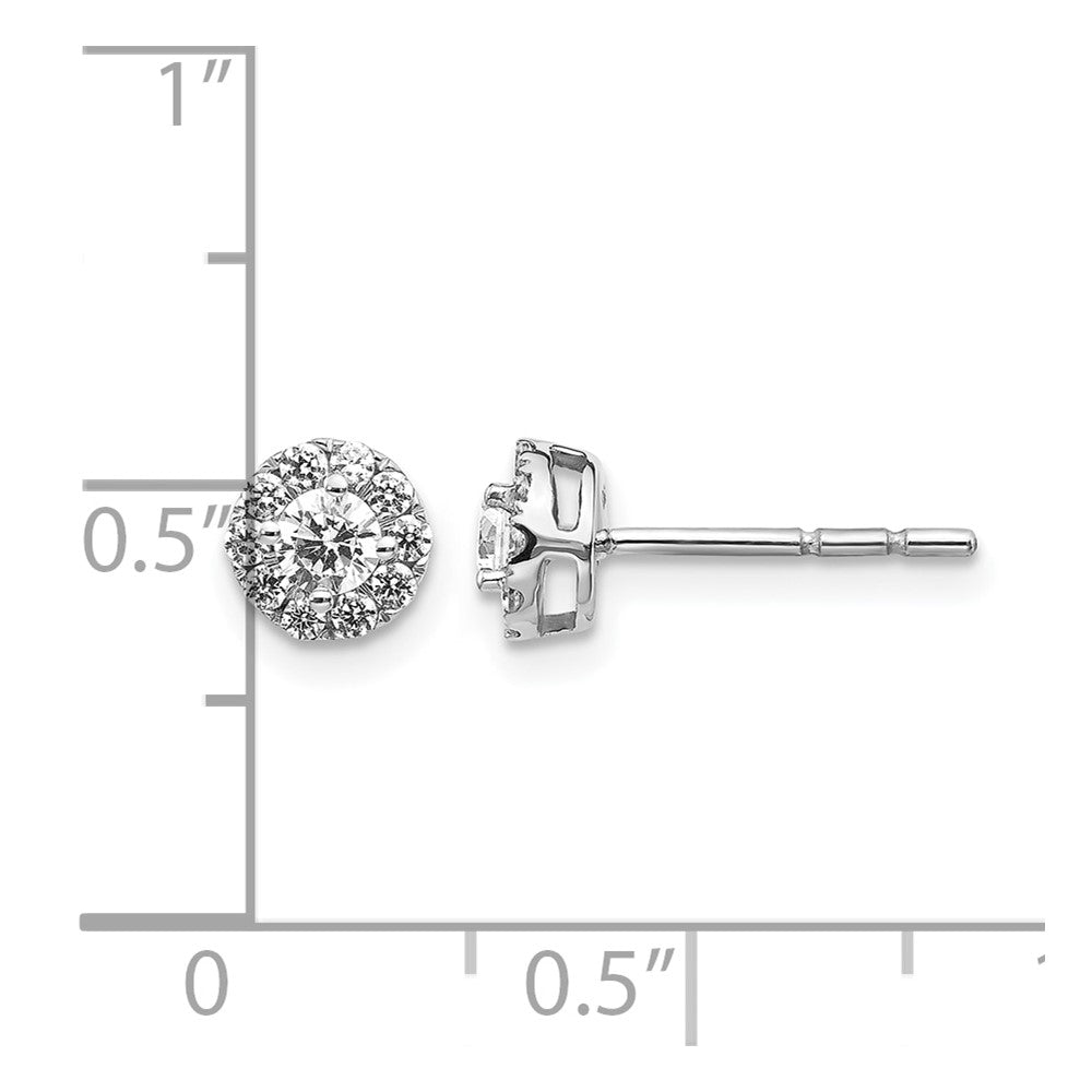 Diamond Cluster Post Earrings