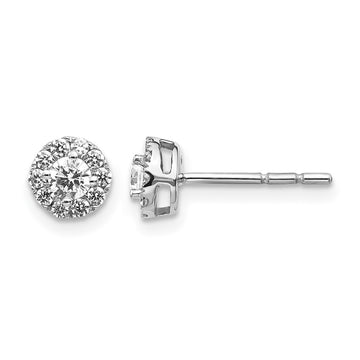 Diamond Cluster Post Earrings