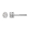 Diamond Cluster Post Earrings