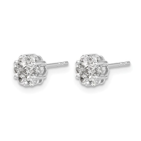 Diamond Cluster Earringss