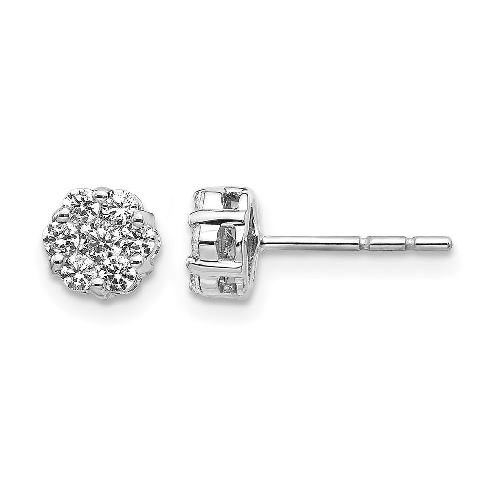 Diamond Cluster Earringss