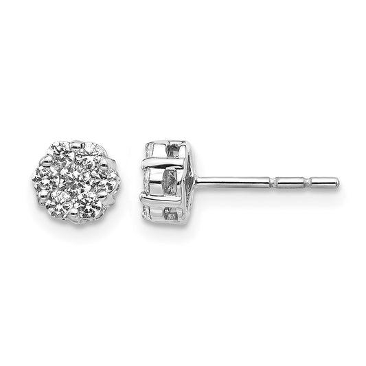 Diamond Cluster Earringss