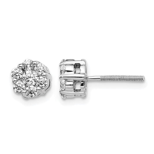 Diamond Cluster Earringss