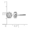 Diamond Cluster Post Earrings