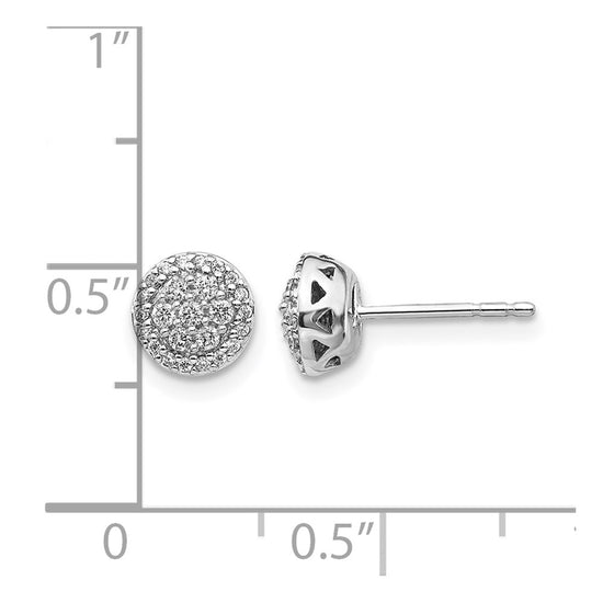 Diamond Cluster Post Earrings