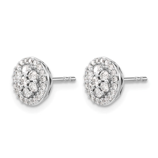 Diamond Cluster Post Earrings