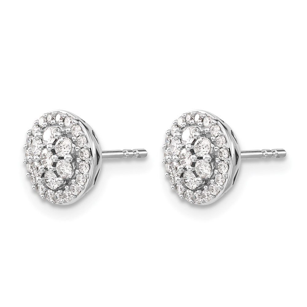 Diamond Cluster Post Earrings