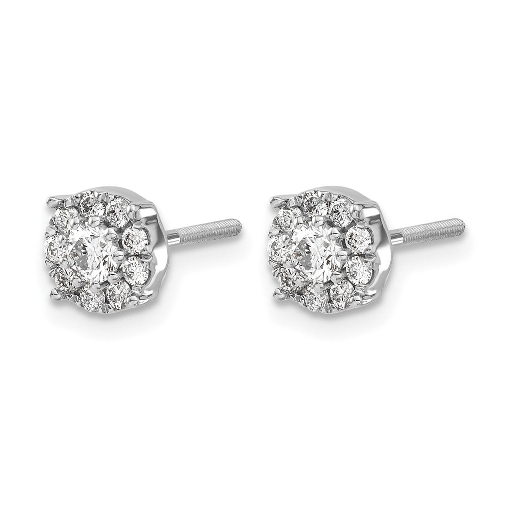 Diamond Cluster Post Earrings