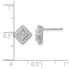 Gold Diamond Post Earrings