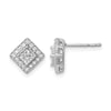 Gold Diamond Post Earrings